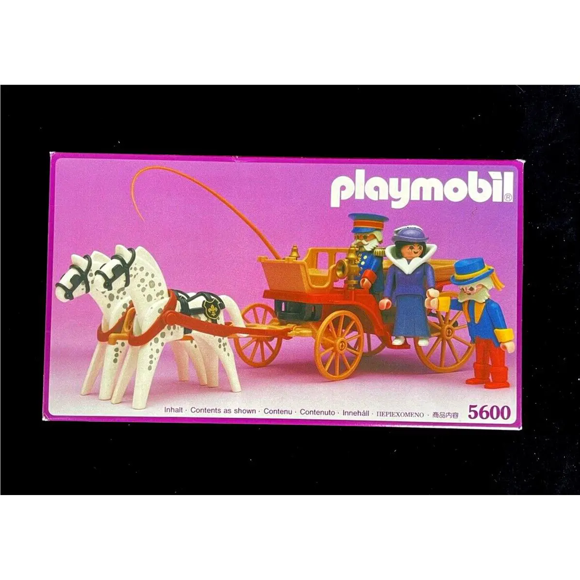 Playmobil 5600 - Victorian Mansion Horse-drawn Carriage - Vintage Mib 1989