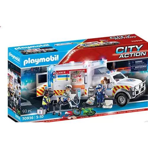 Playmobil 70936 Ambulance w Lights and Sound City Action