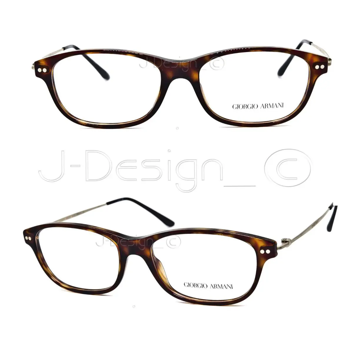 Giorgio Armani AR7007 5018 Havana 54/16/140 Titanium Eyeglasses Italy