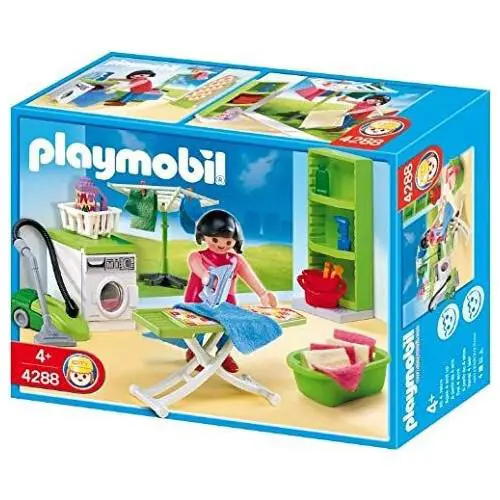 Playmobil 4288 Laundry Room Washing Machine Dollhouse Iron Utility Room