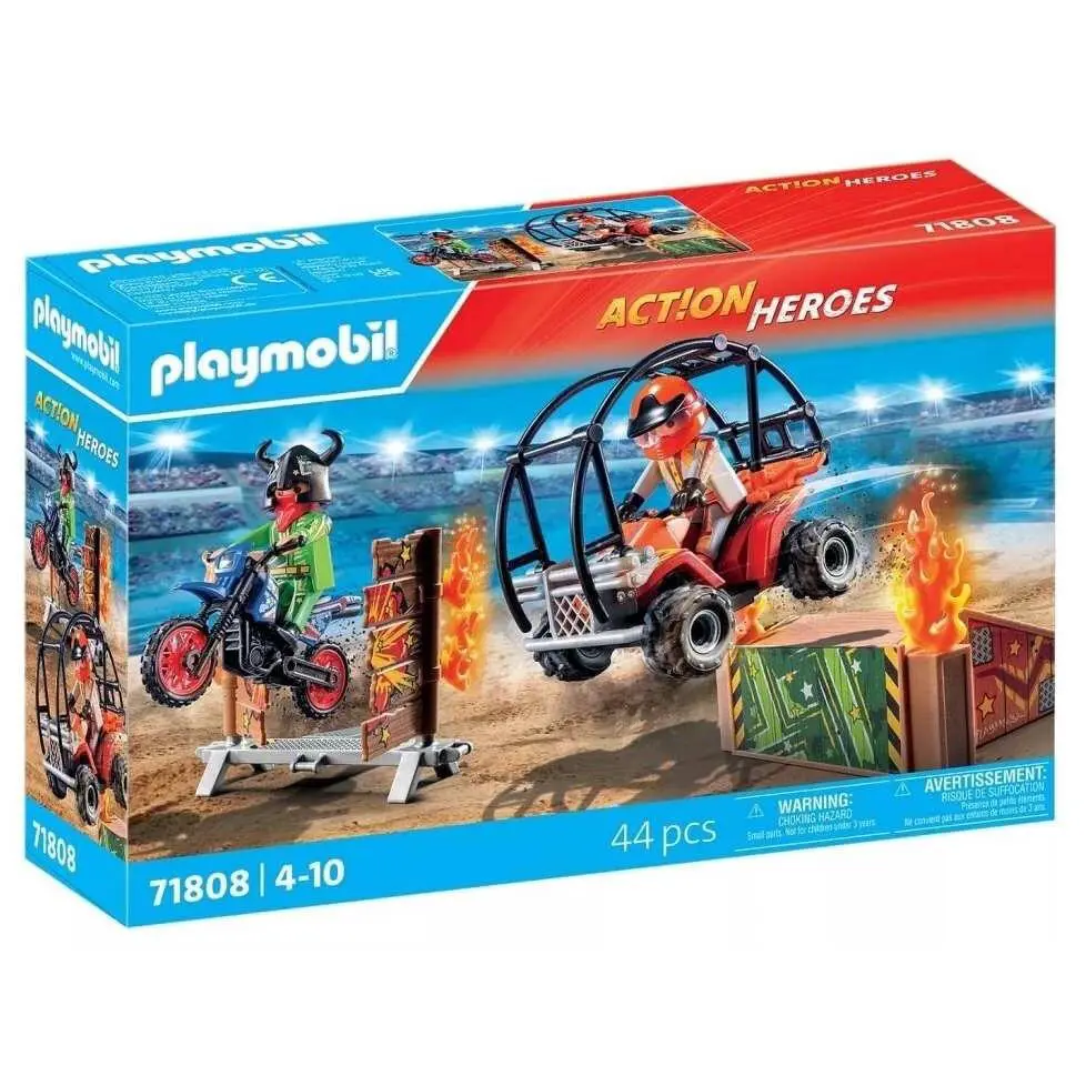 Playmobil 71808 Action Heroes: Stunt Show 44 Pcs Toy Building Kit