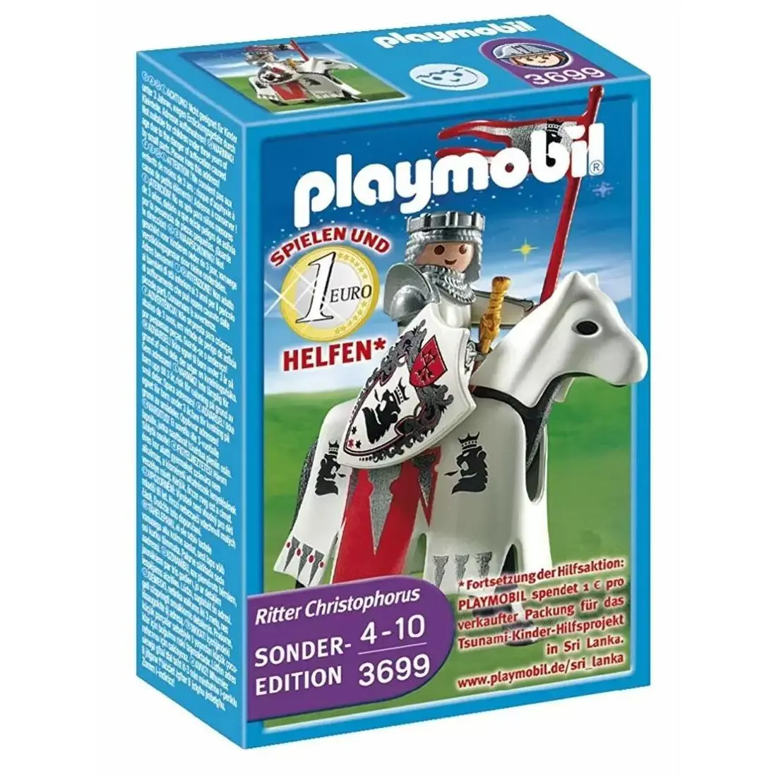 Playmobil 3699 Sir Christopher Knight Horse Ritter Christophorus Armor