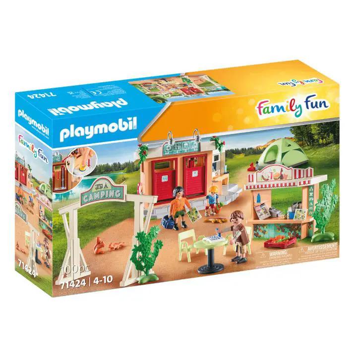 Playmobil 71424 Campsite w/ Bathhouse and Kitchen