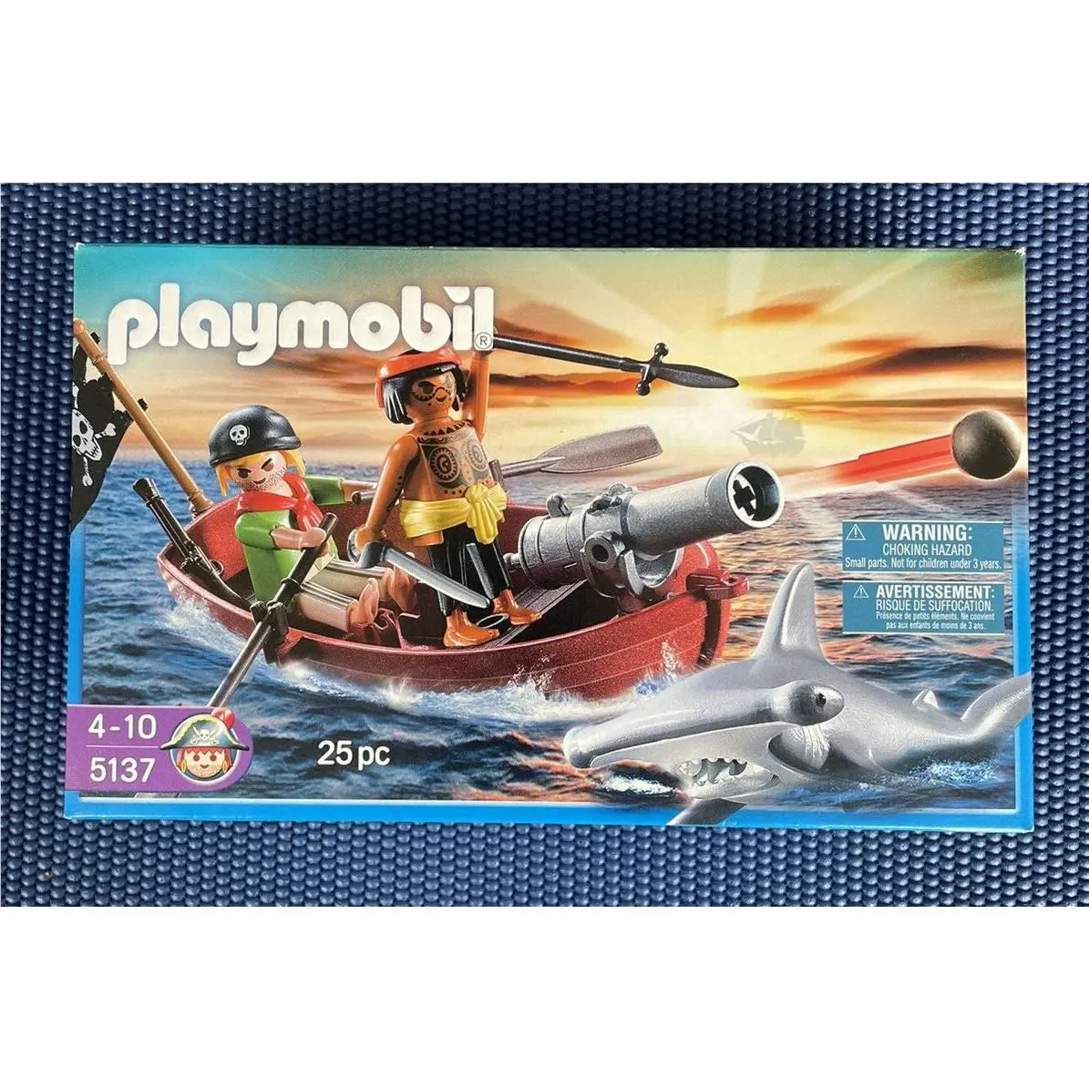 Playmobil 5137 - Pirate Rowboat - Mint