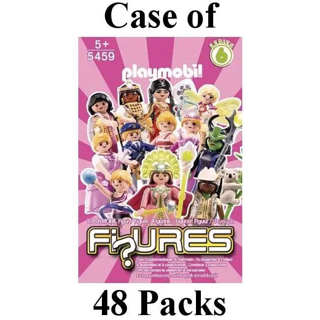 48 Packs Playmobil 5459 Series 6 Girls Mystery Figures Case of Fi Ures Box