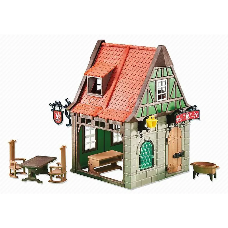 6463 Add-on Playmobil Tailor s Shop Tailors House Green Window Castle Set