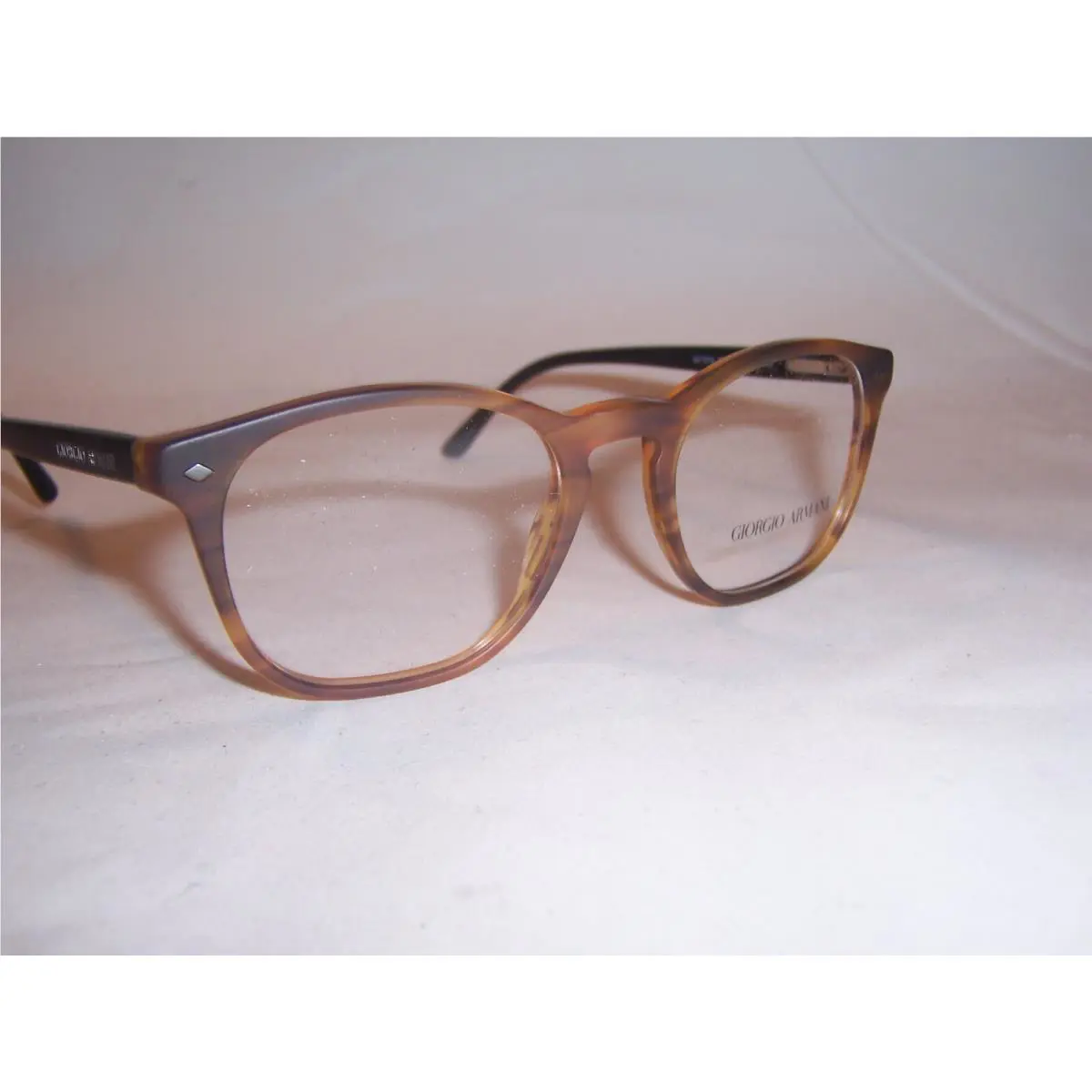Giorgio Armani Eyeglasses AR 7074 5562 Striped Brown 50mm RX 7074