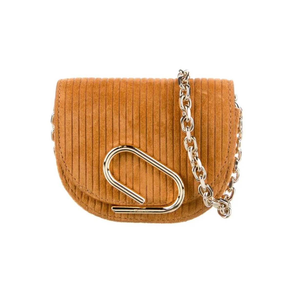 3.1  Mini Alix Mustard Leather Card Case On Chain Women`s Handbag by Phillip Lim