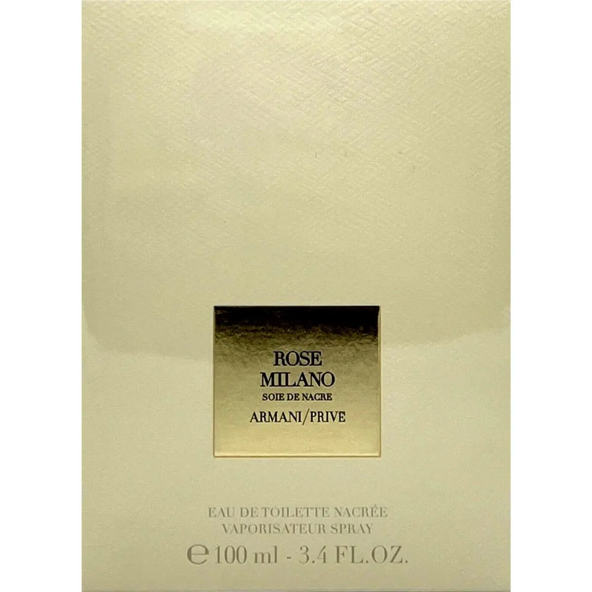 Giorgio Armani Prive Rose Milano Soie DE Nacre Eau DE Toilette 3.4 Oz / 100 ml
