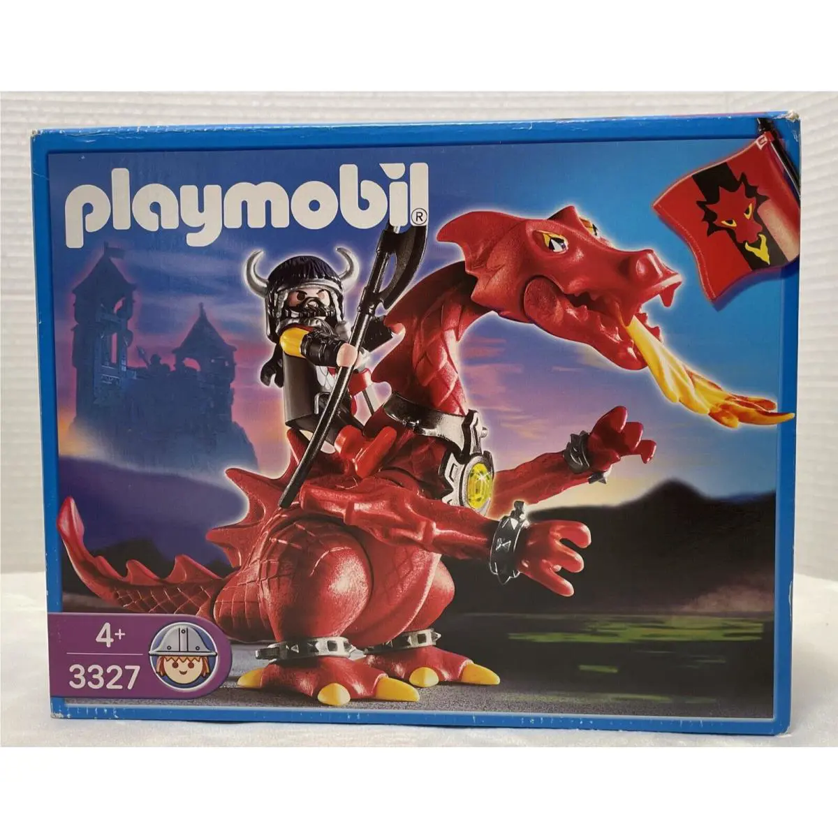 Playmobil 3327 Dragon Red Fire Knight Item Complete