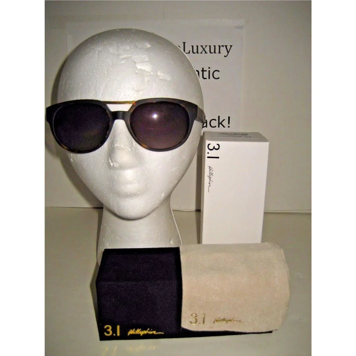 3.1  Men Dwayne Oval Tortoise Sunglasses 57/18/135 Handmade Japan by Phillip Lim