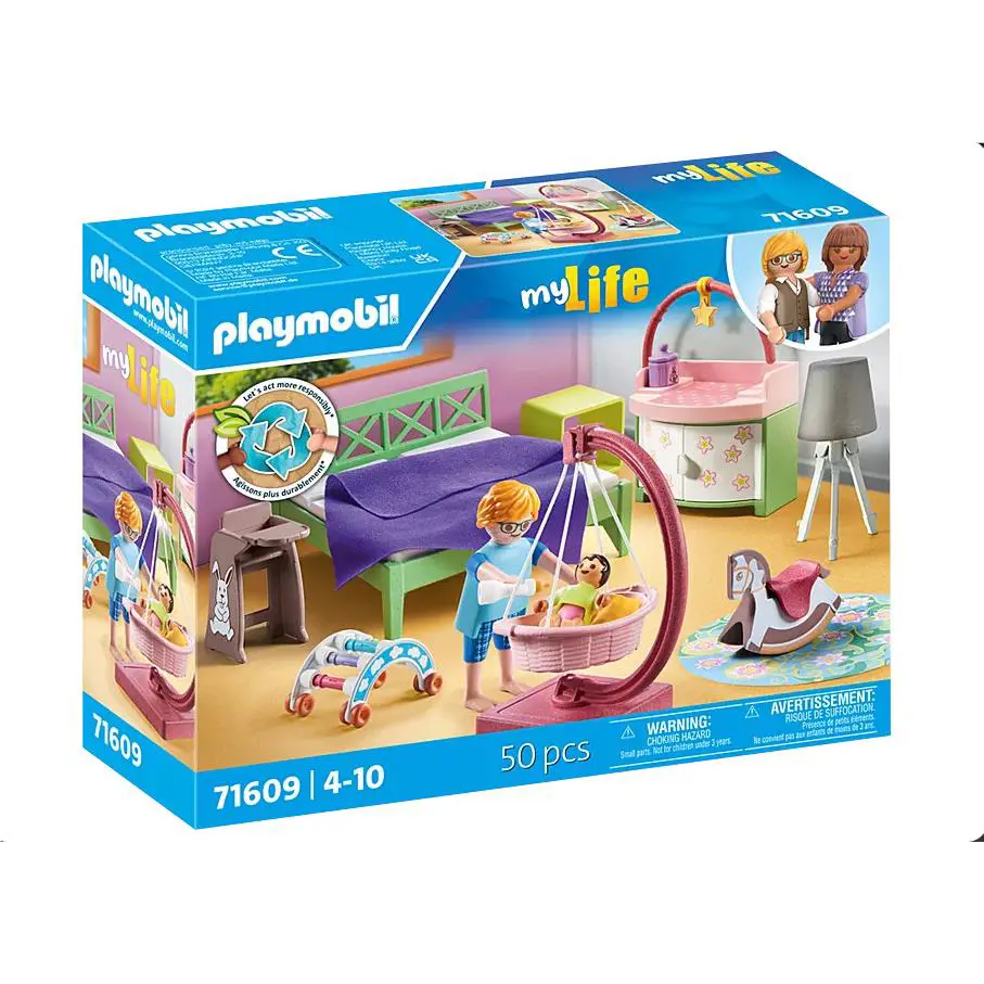 Playmobil 71609 Bedroom W Baby Corner 50 Pcs