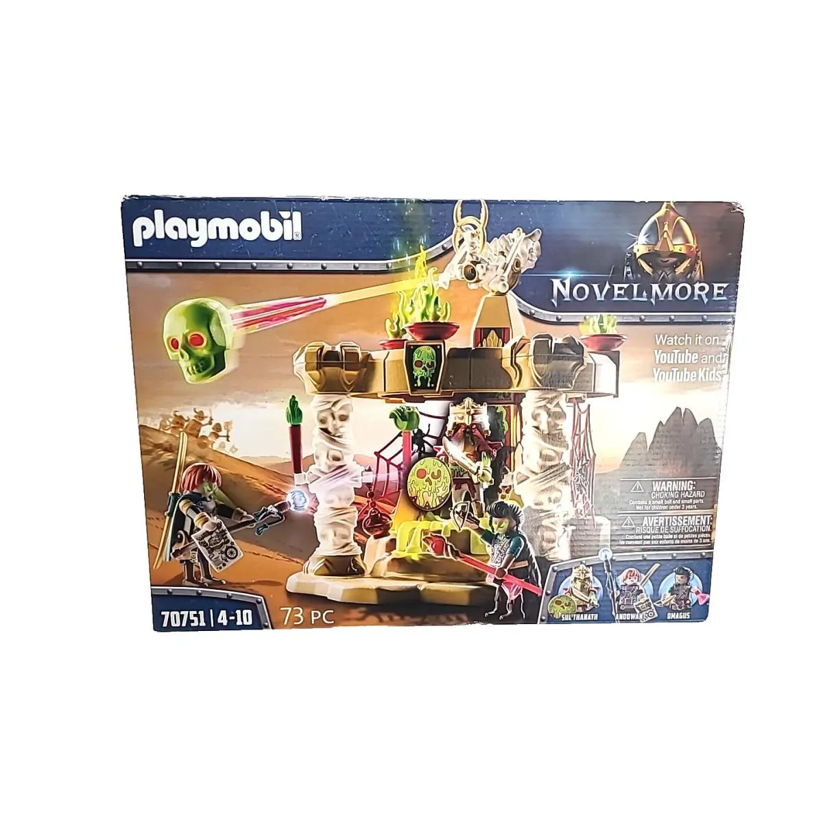 Playmobil 70751 Sal`ahari Sands-skeleton Army Temple Playset Novelmore