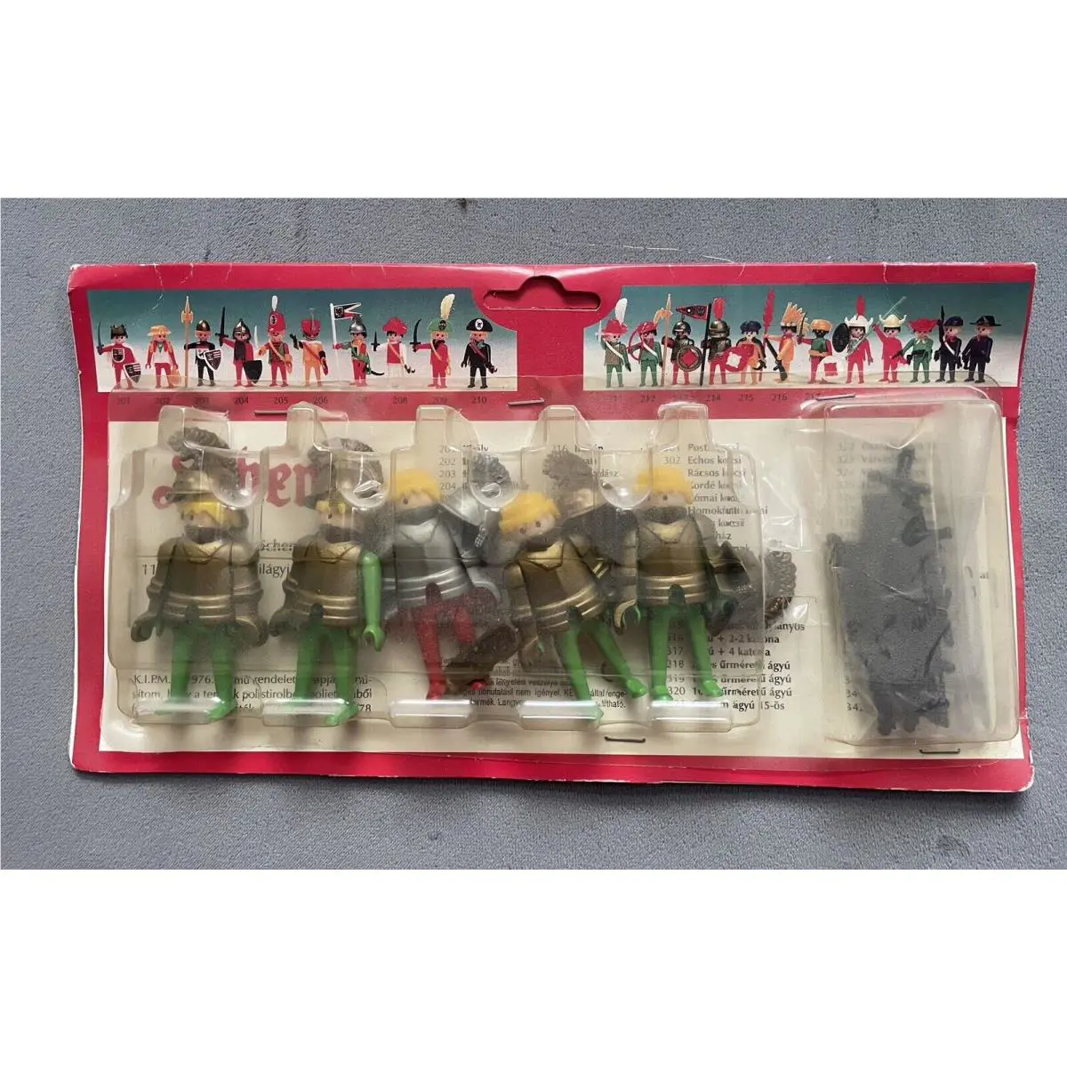 Vintage 70s Playmobil Medieval Knight Castle Guard Horses Knights From Prague