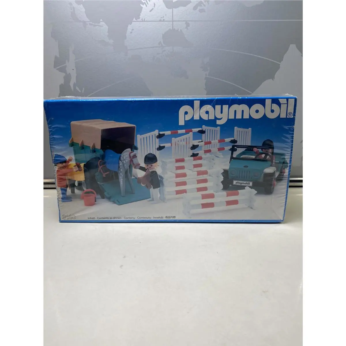 1986 Playmobil System Horses Showjumping Equestrian Set 3140 Vtg Nos See Desc