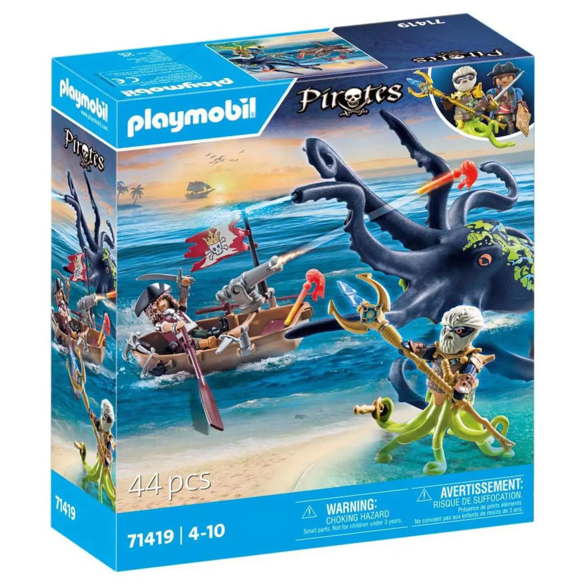Playmobil Pirates Battle with The Giant Octopus Building Set 71419 IN Stock