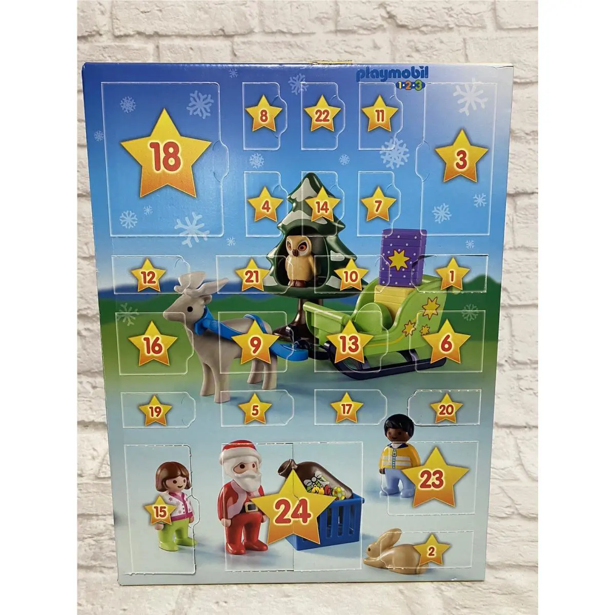 Playmobil 1.2.3 Advent Calendar 9391 Christmas in The Forest New- See Notes