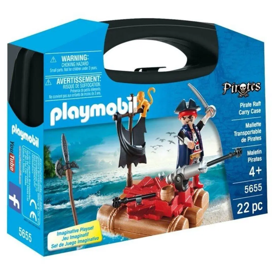Playmobil 5655 Pirates: Portable Case Pirate on The Raft