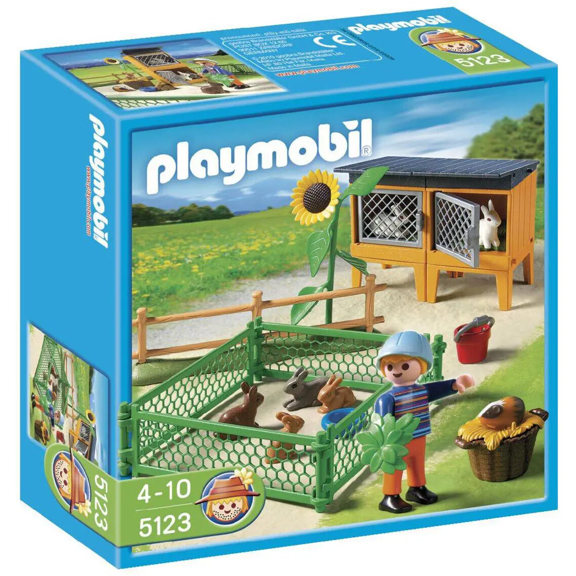 Playmobil 5123 Bunny Hutch Rabbit Pen Animals Farm Child Figure