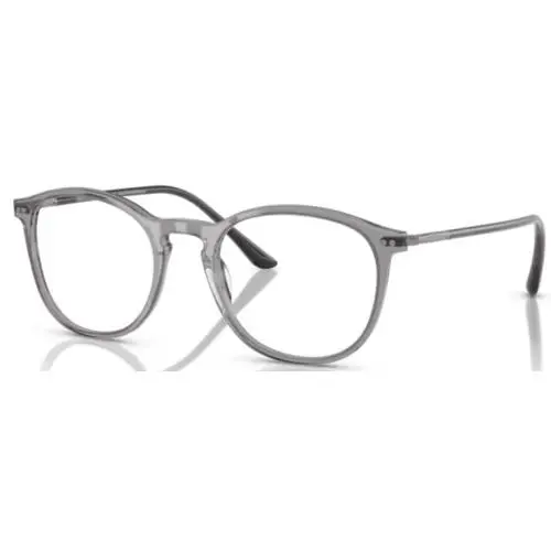 AR7125 6070 Eyeglasses Frame Men`s Transparent Grey Full Rim 52mm by Giorgio Armani