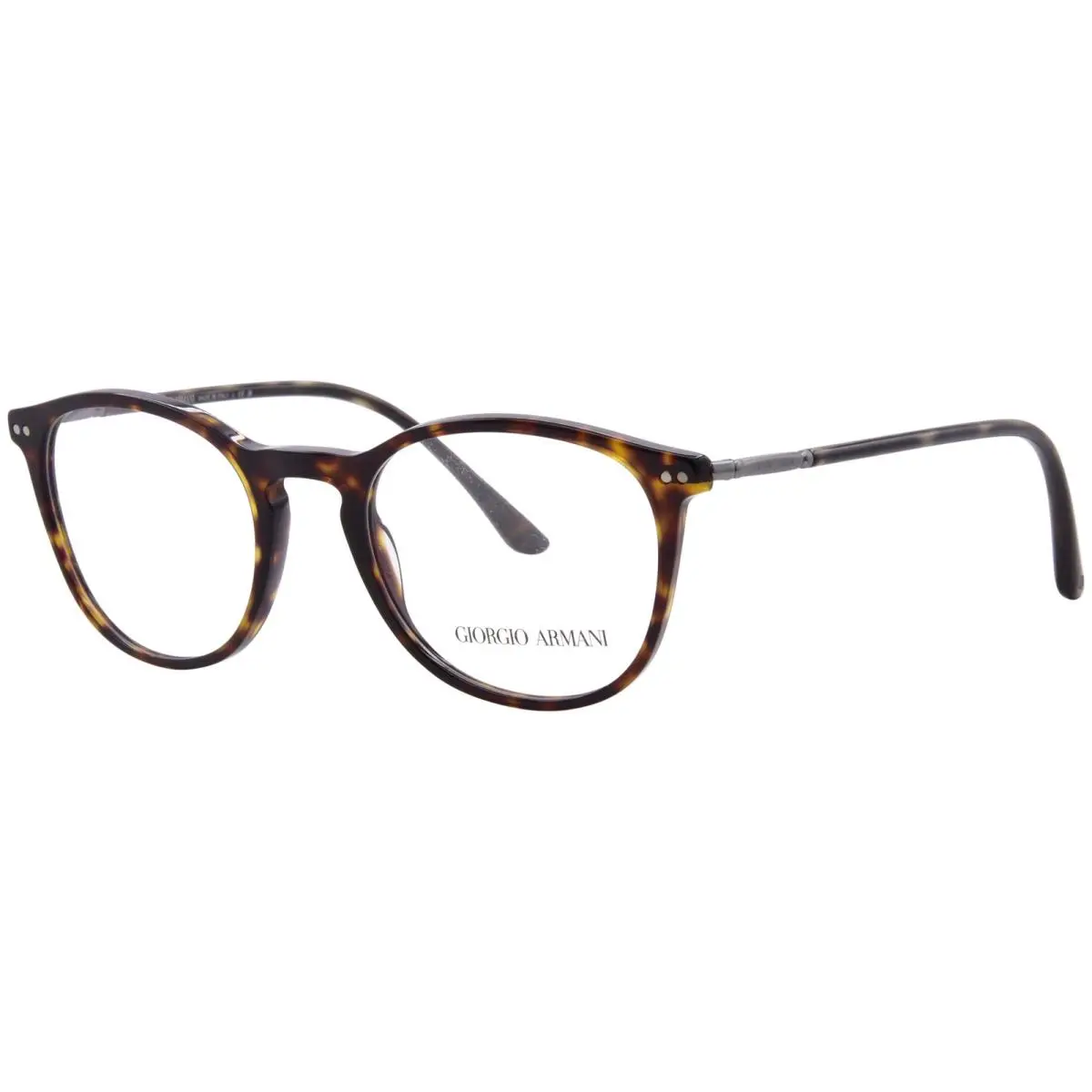 Giorgio Armani AR7125 5026 Eyeglasses Frame Men`s Dark Havana Full Rim 50mm