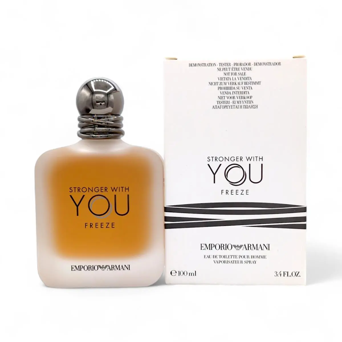 Stronger with You Freeze by Giorgio Armani 3.4oz Eau De Toilette Spray For Men