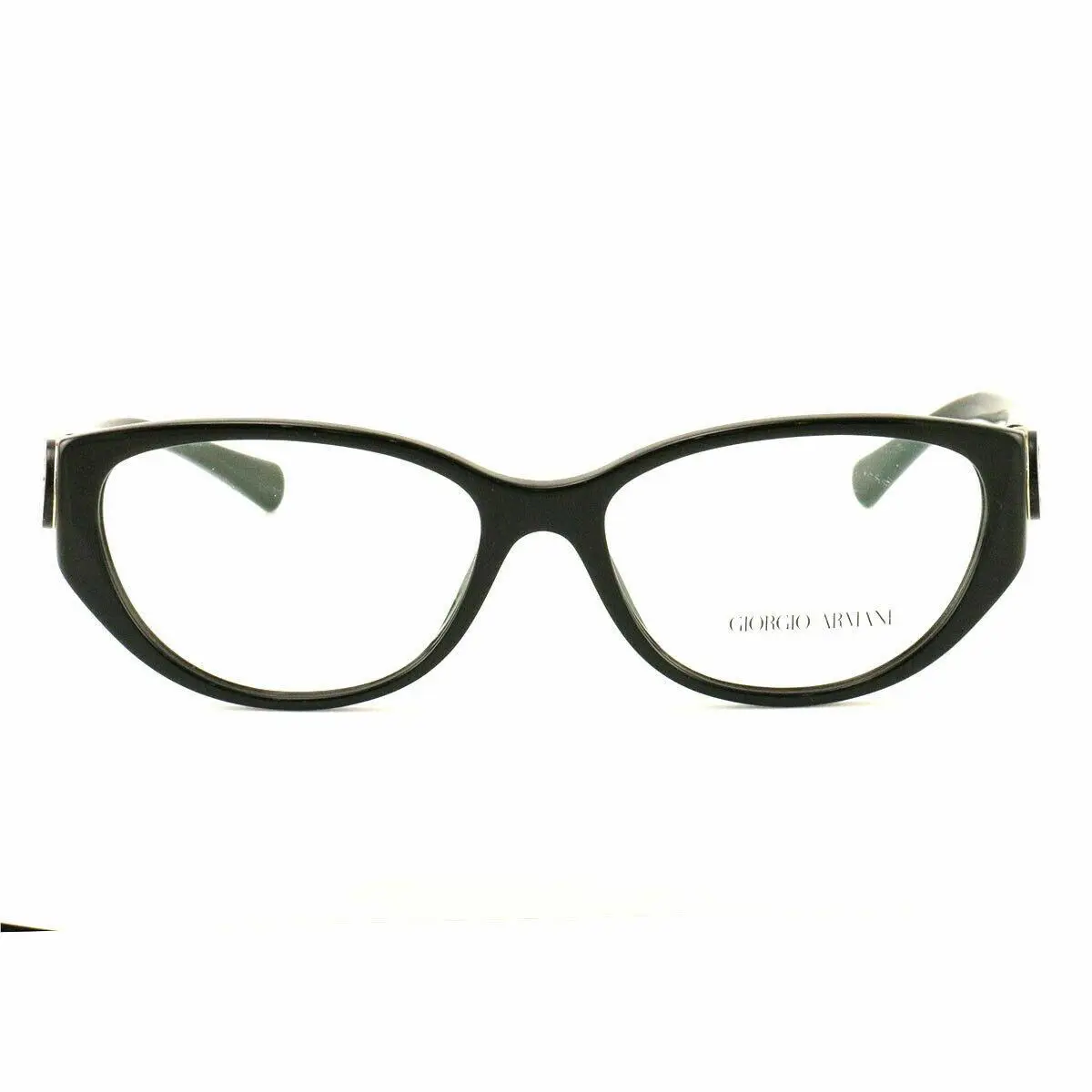 Giorgio Armani AR7020 5017 Black Bold Cat Eye Eyeglasses Frame 55-16-135 Italy