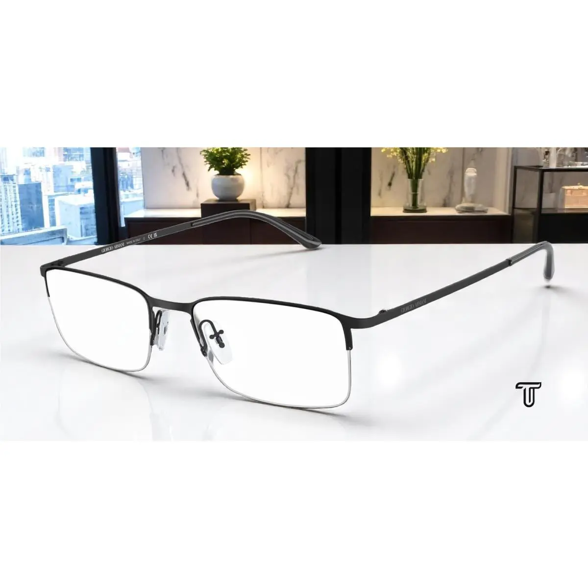 Giorgio Armani AR5010 3001 54 Matte Black Demo Lens 54 mm Men`s Eyeglasses