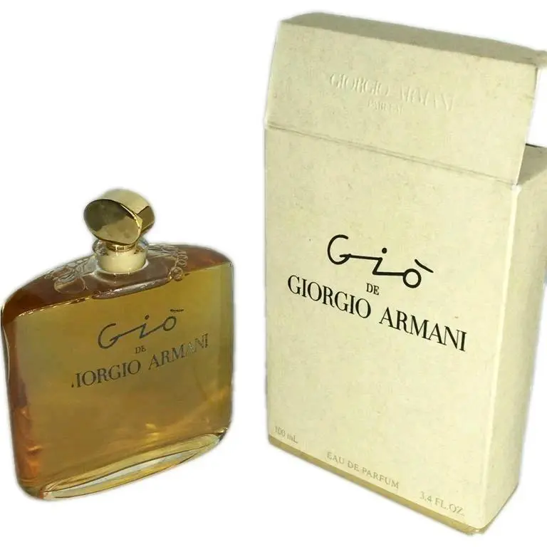 Gio De Giorgio Armani Edp Splash 3.4oz Box Imperfect and Letters Rubbed Out
