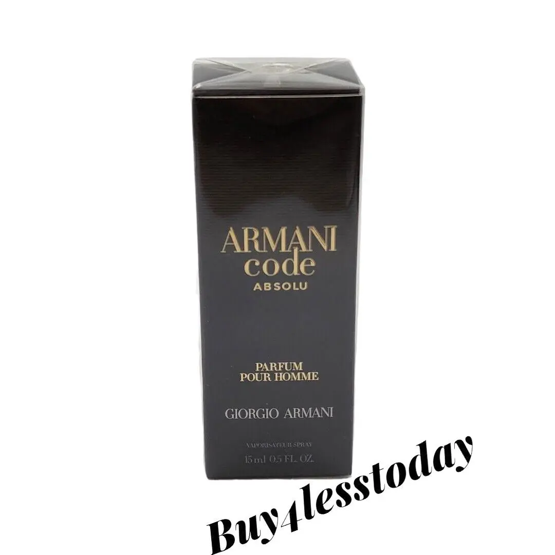 Armani Code Absolu  0.5 oz/15 ml Parfum Pour Homme Travel Spray by Giorgio Armani