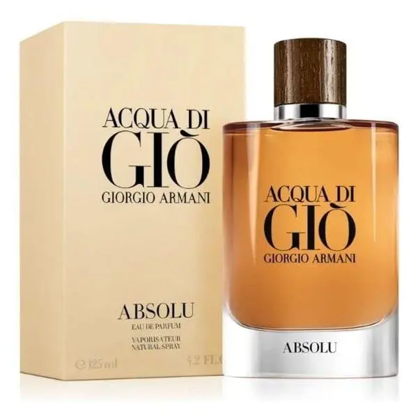 Men Acqua Di Gio Absolu By Giorgio Armani 4.2 OZ/125 ML Edp Spray
