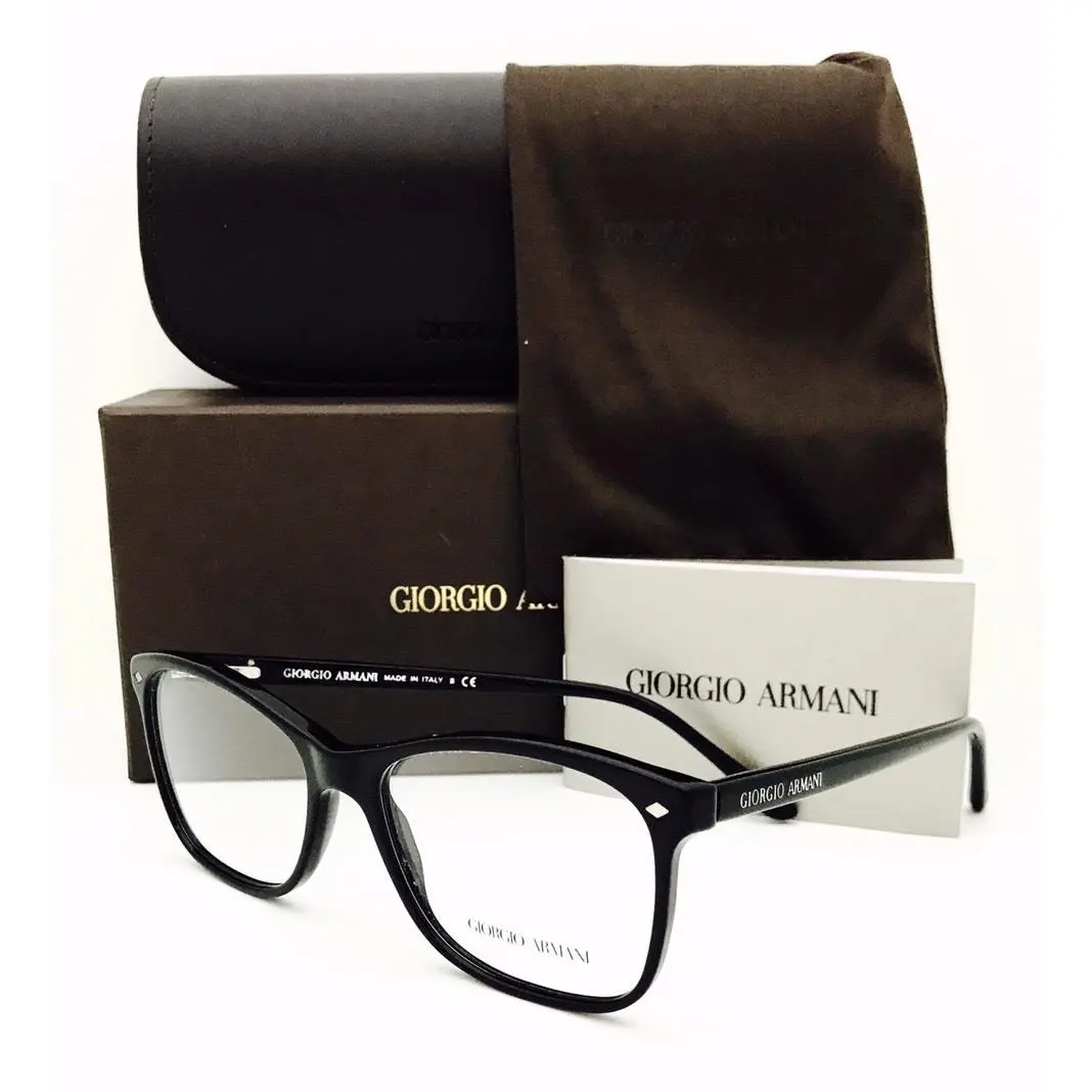 Giorgio Armani Eyeglasses AR 7075 5017 Black 54•16•140 with Case