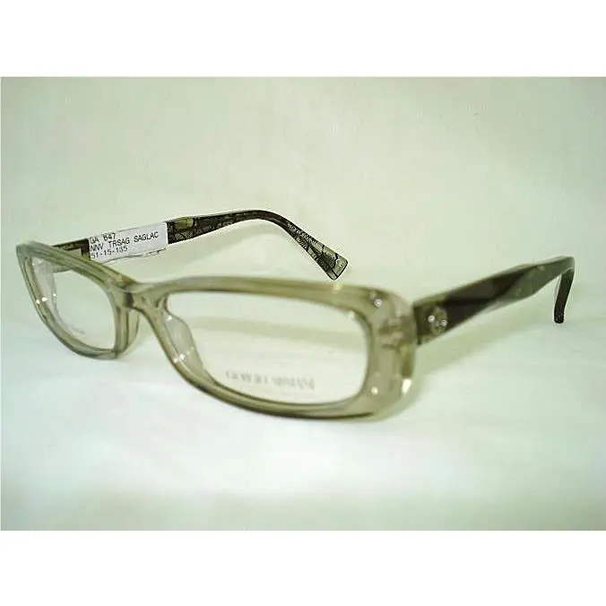 Giorgio Armani GA 647 Trans Gray BK Women 51mm Rx Eyeglasses Frame