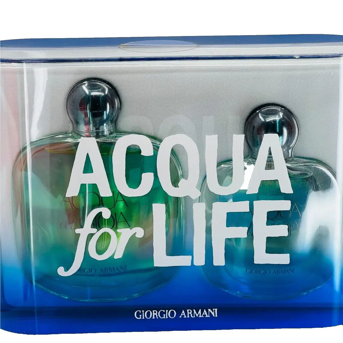 Giorgio Armani Acqua Eau De Parfum For Life Gift Set Limited Edition