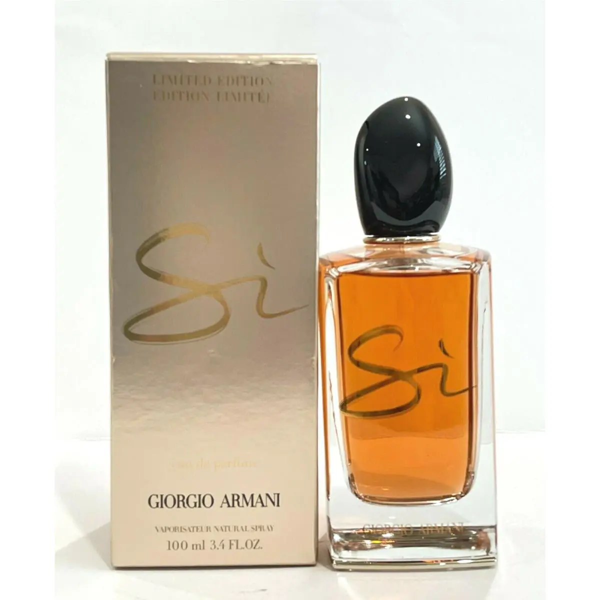 Giorgio Armani Si Limited Edition Eau De Parfum 3.4 fl oz / 100 ml Unsealed