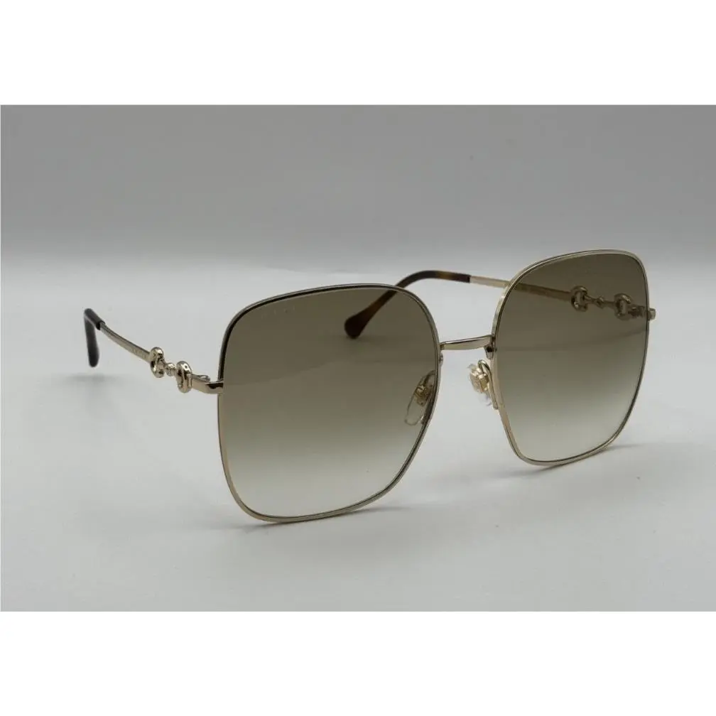 GG0879S Women Sunglasses Square Oversized Frame Gradient Brown Lens by Gucci