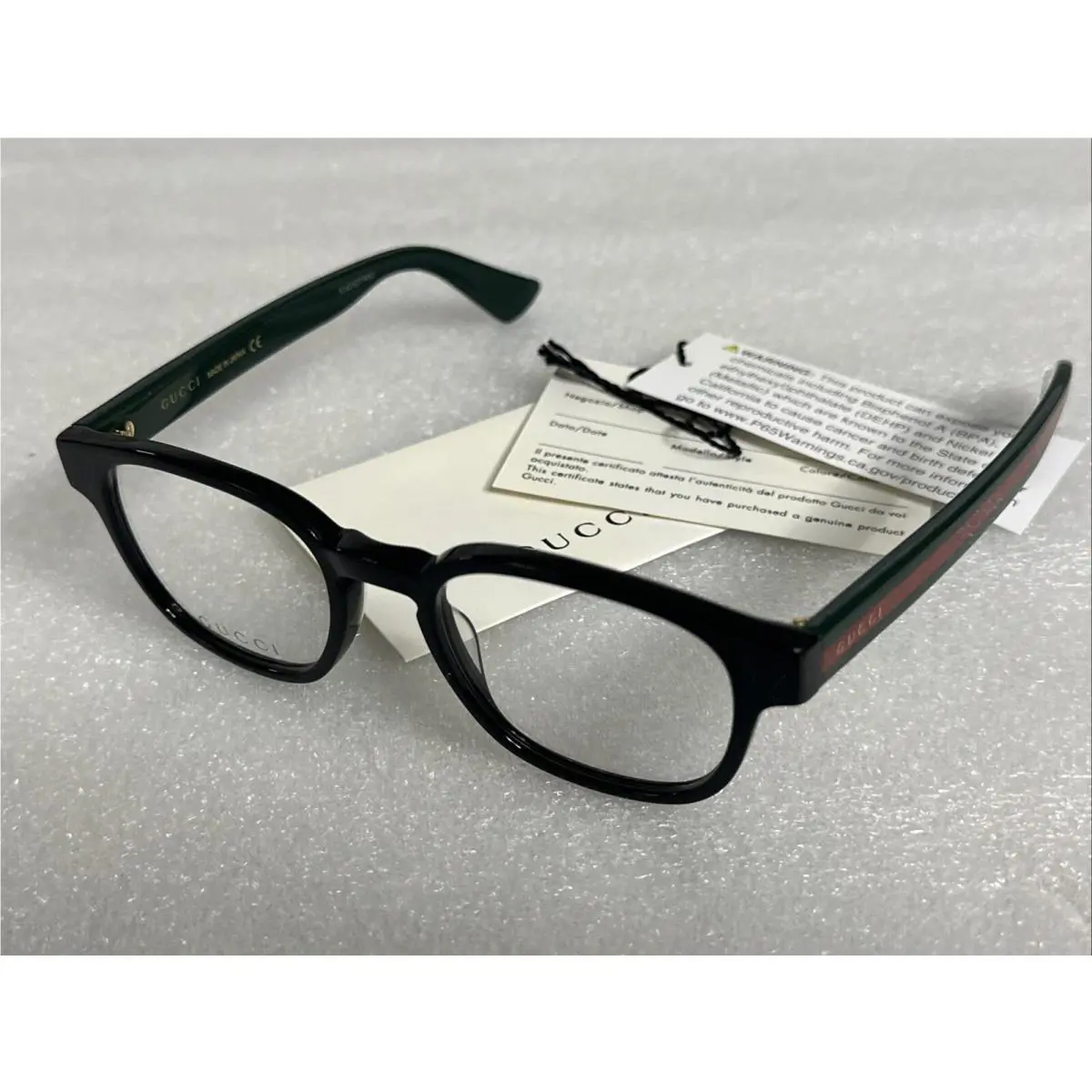Gucci GG0927O Eyeglasses 001 Black Frame Demo Lens 49-19-145 RX GG 0927