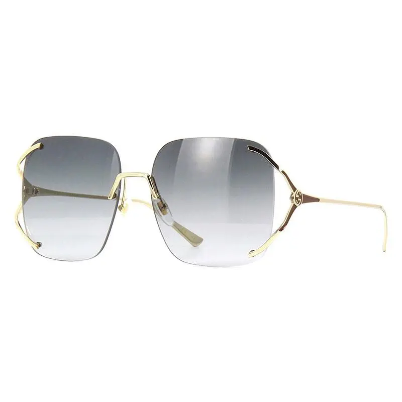 Gucci GG0646S Sunglasses Sun Glasses 001 Gold 60mm Women - Frame: Gold, Lens: Gray, Code: 001