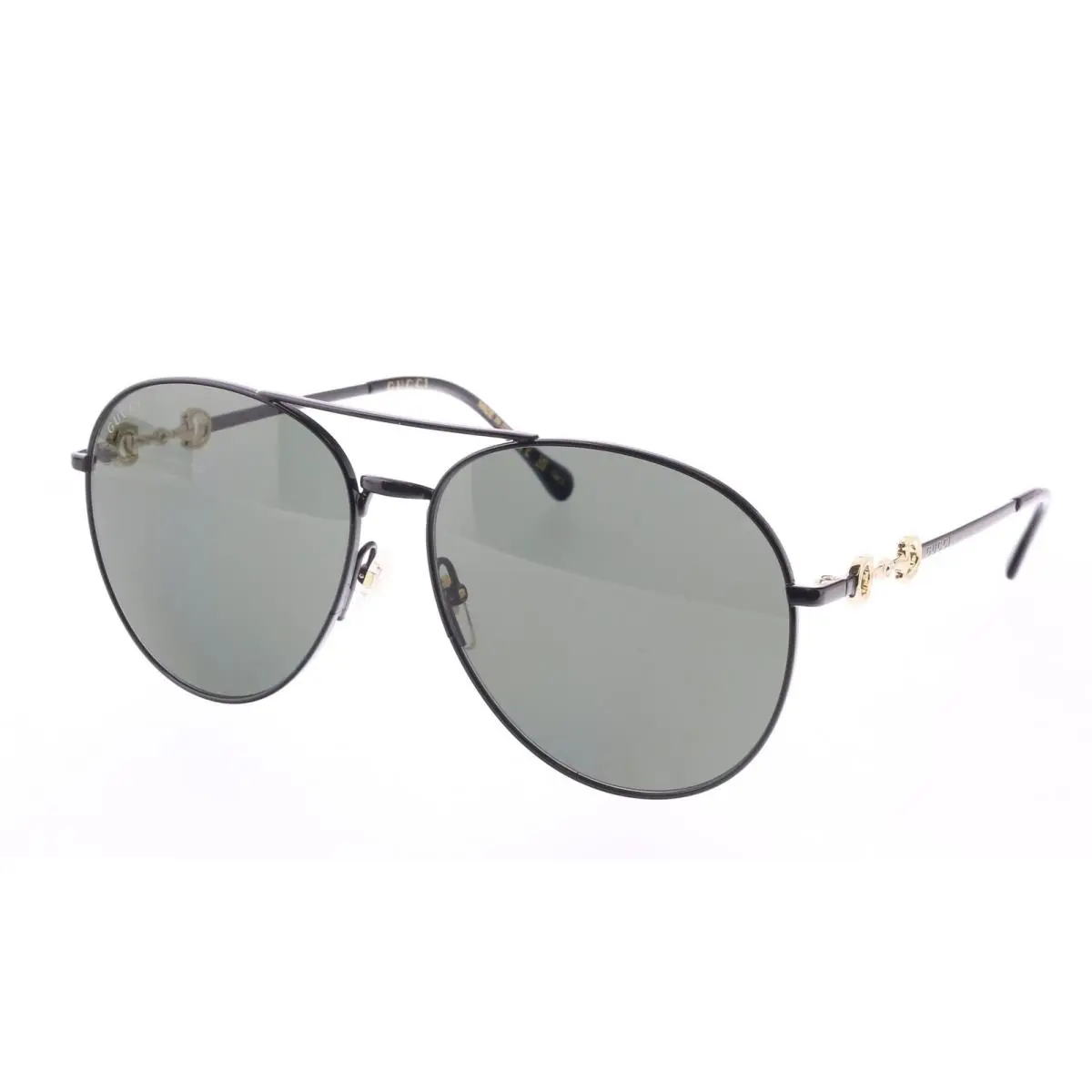 GG1698S 001 Pilot Sunglasses 60mm Black / Grey Lens by Gucci