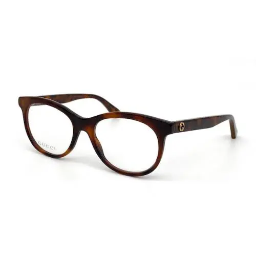 Gucci GG0167O 002 Havana / Demo Lenses 51mm Eyeglasses