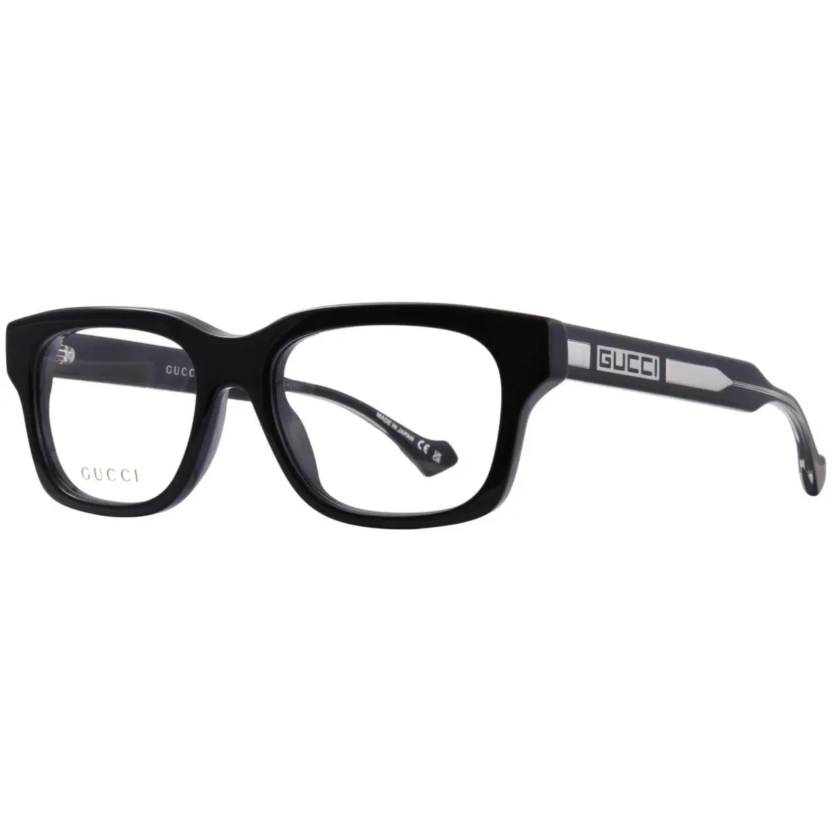 GG1731O 001 Eyeglasses Frame Men`s Black Full Rim Rectangle Shape 54mm by Gucci