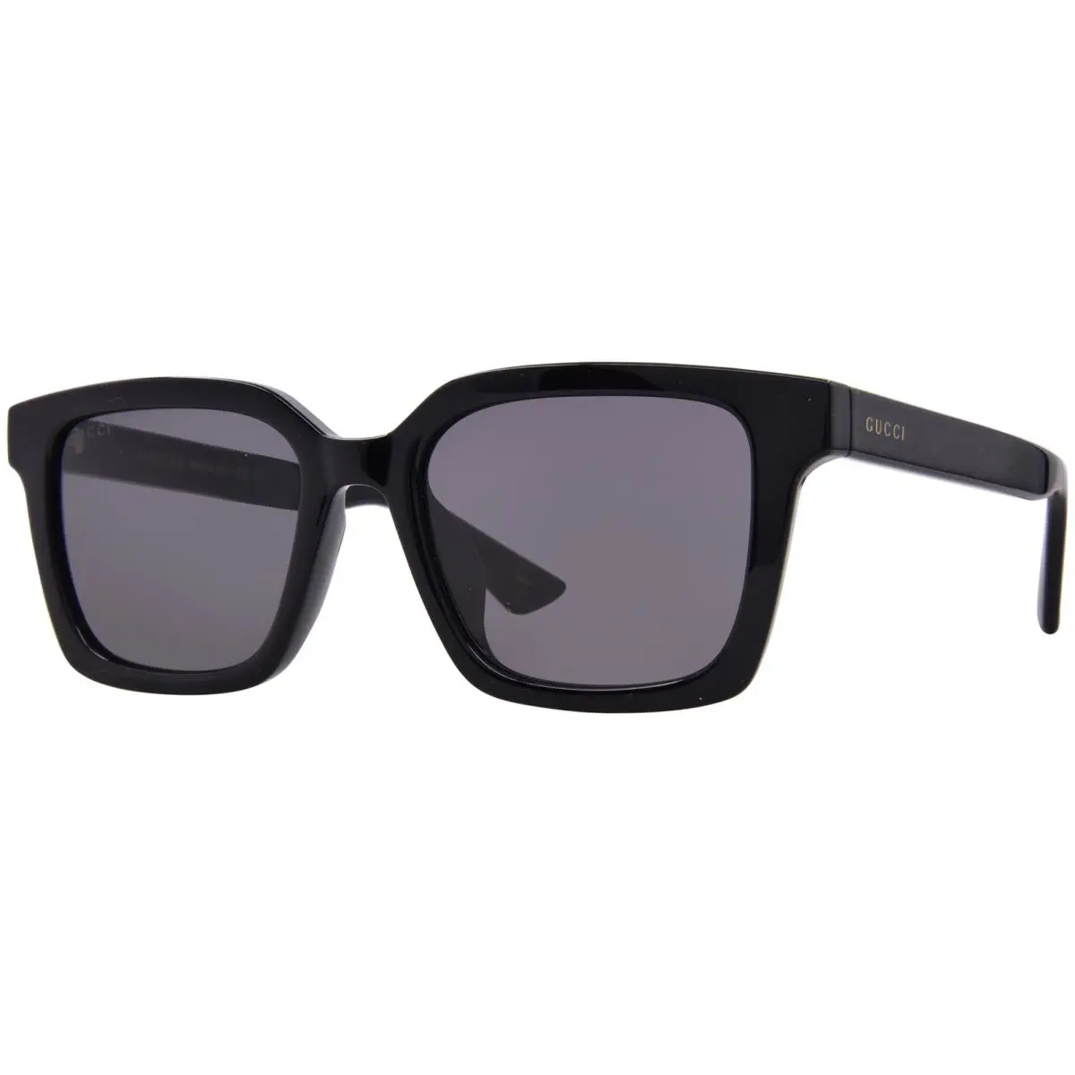 Gucci GG1582SK 001 Sunglasses Men`s Black/grey Lenses Square Shape 54mm