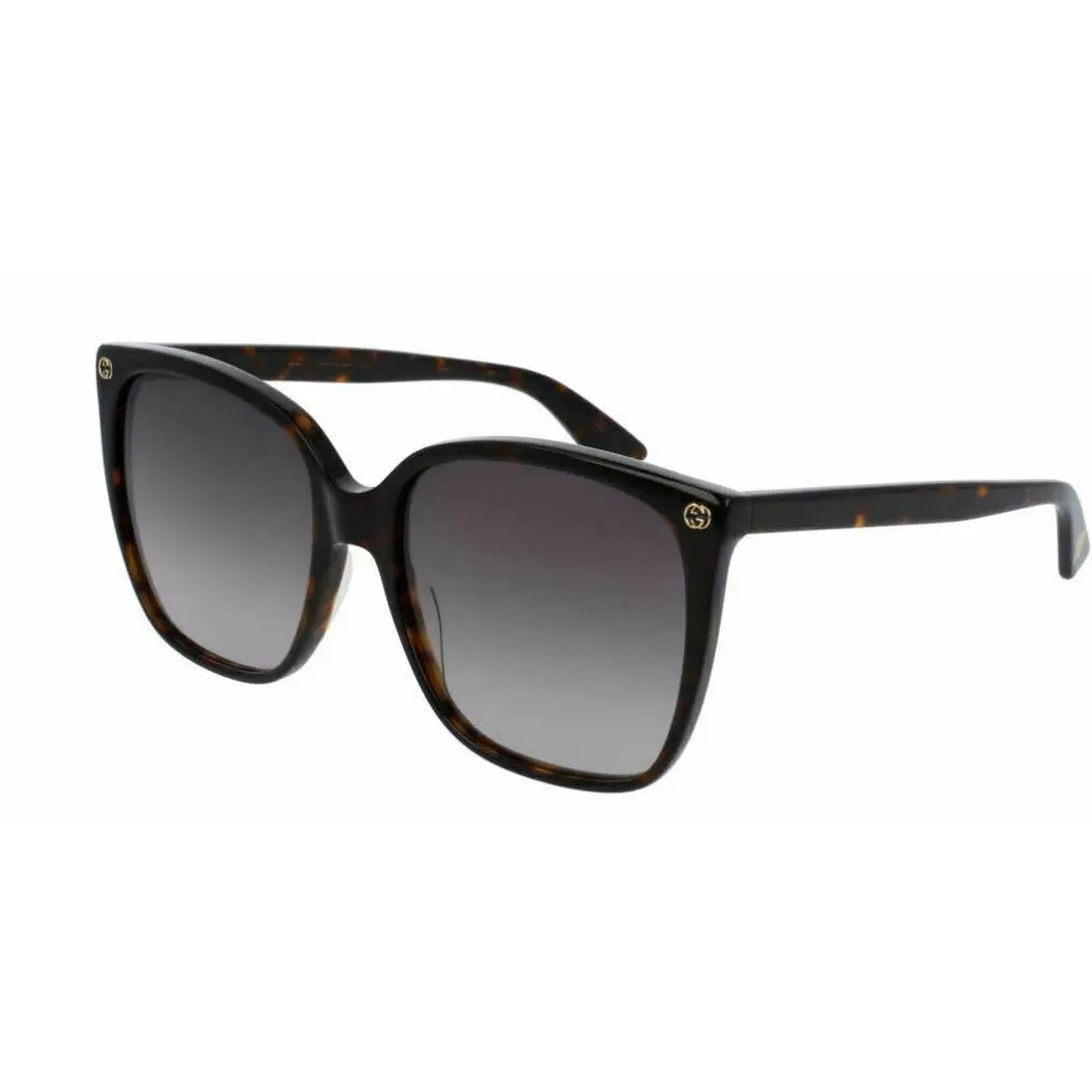 Gucci GG 0022 S 003 Cat Eye Havana Gradiant Women`s Sunglasses