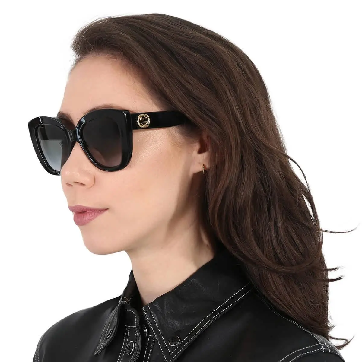 Grey Butterfly Ladies Sunglasses GG0327S 001 52 GG0327S 001 52 by Gucci