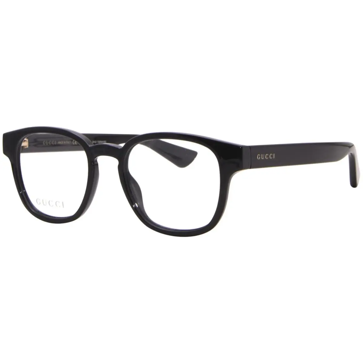 Gucci GG1343O 001 Eyeglasses Frame Men`s Black Full Rim Square Shape 49mm