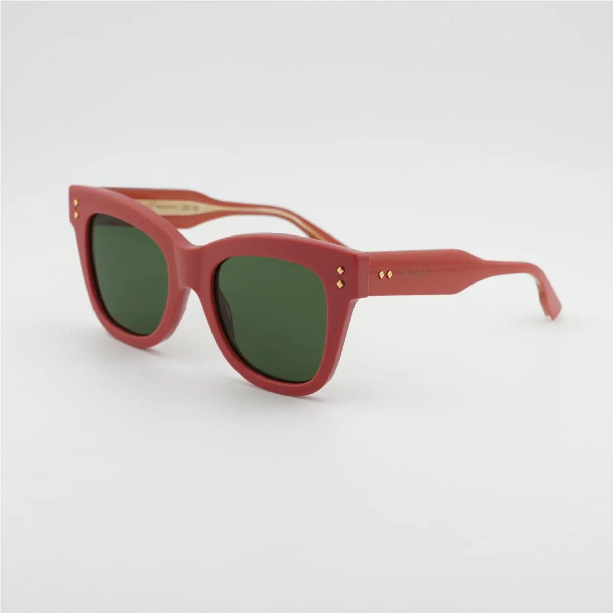 Gucci GG1082S Silver Brown Tortoise Lightweight Flex Metal Sunglasses 1082