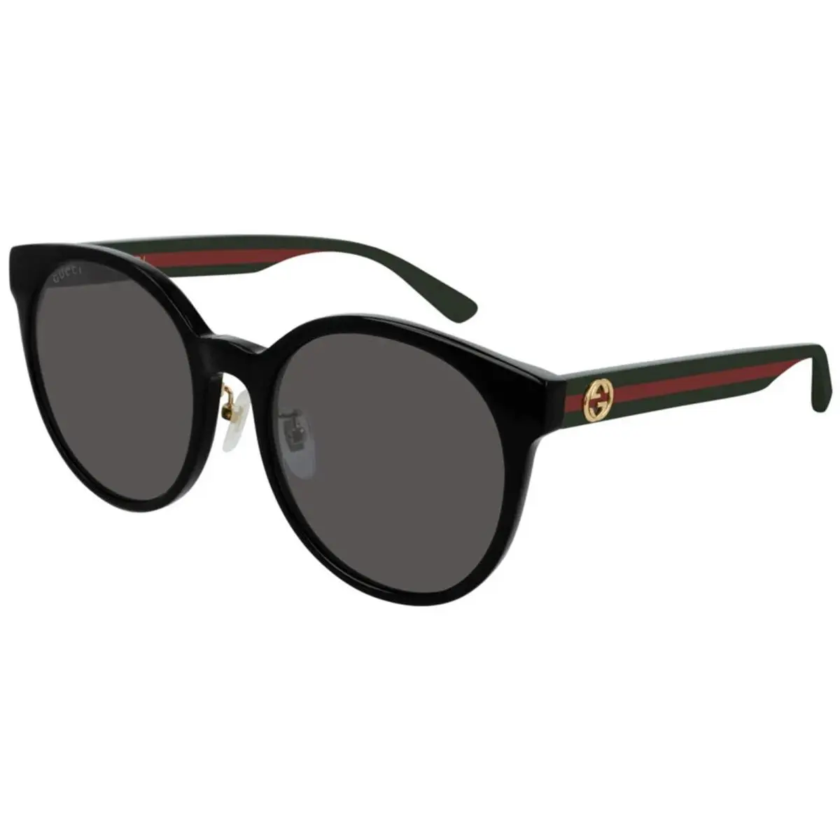 Gucci Women`s Black Oversize Round Sunglasses - GG0416SK-002-55 - Made In Italy