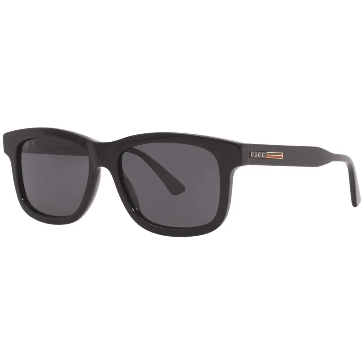 Gucci GG0824S 005 Sunglasses Men`s Black/grey Lenses Fashion Rectangular 55-mm