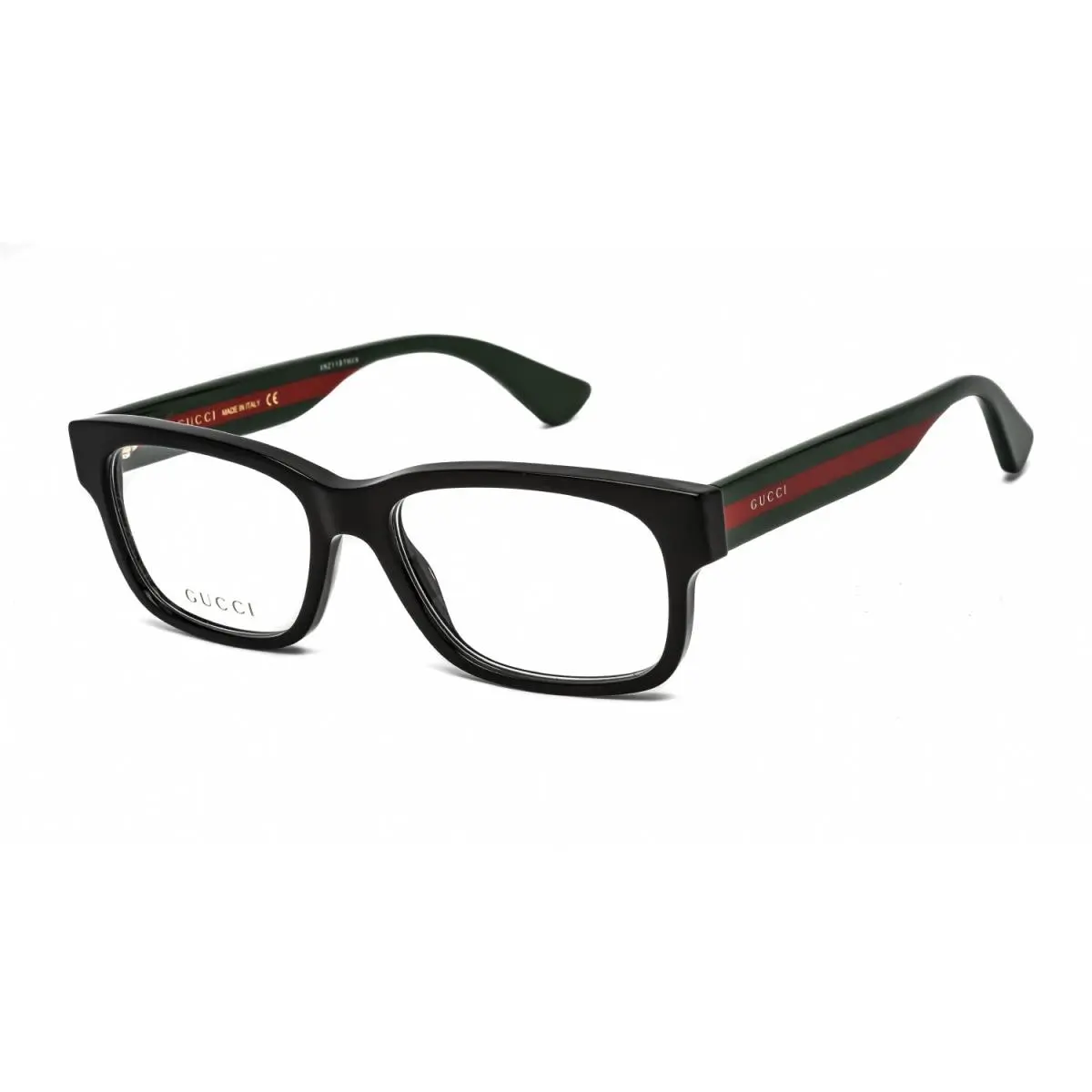 Gucci GG0343O 007 Eyeglasses Black Multicolor Frame 57mm