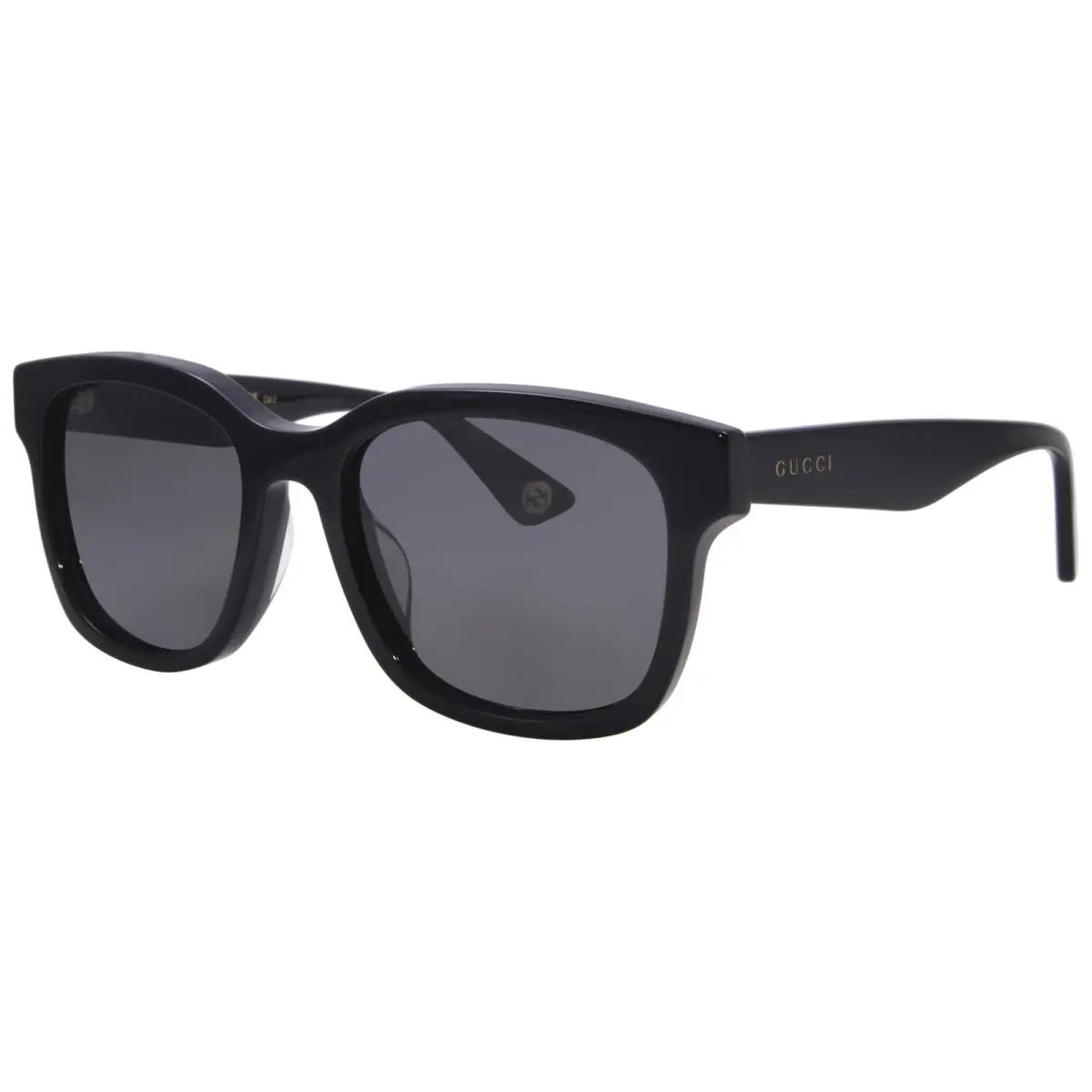 GG1639SA 001 Sunglasses Men`s Black/grey Square Shape 55mm by Gucci